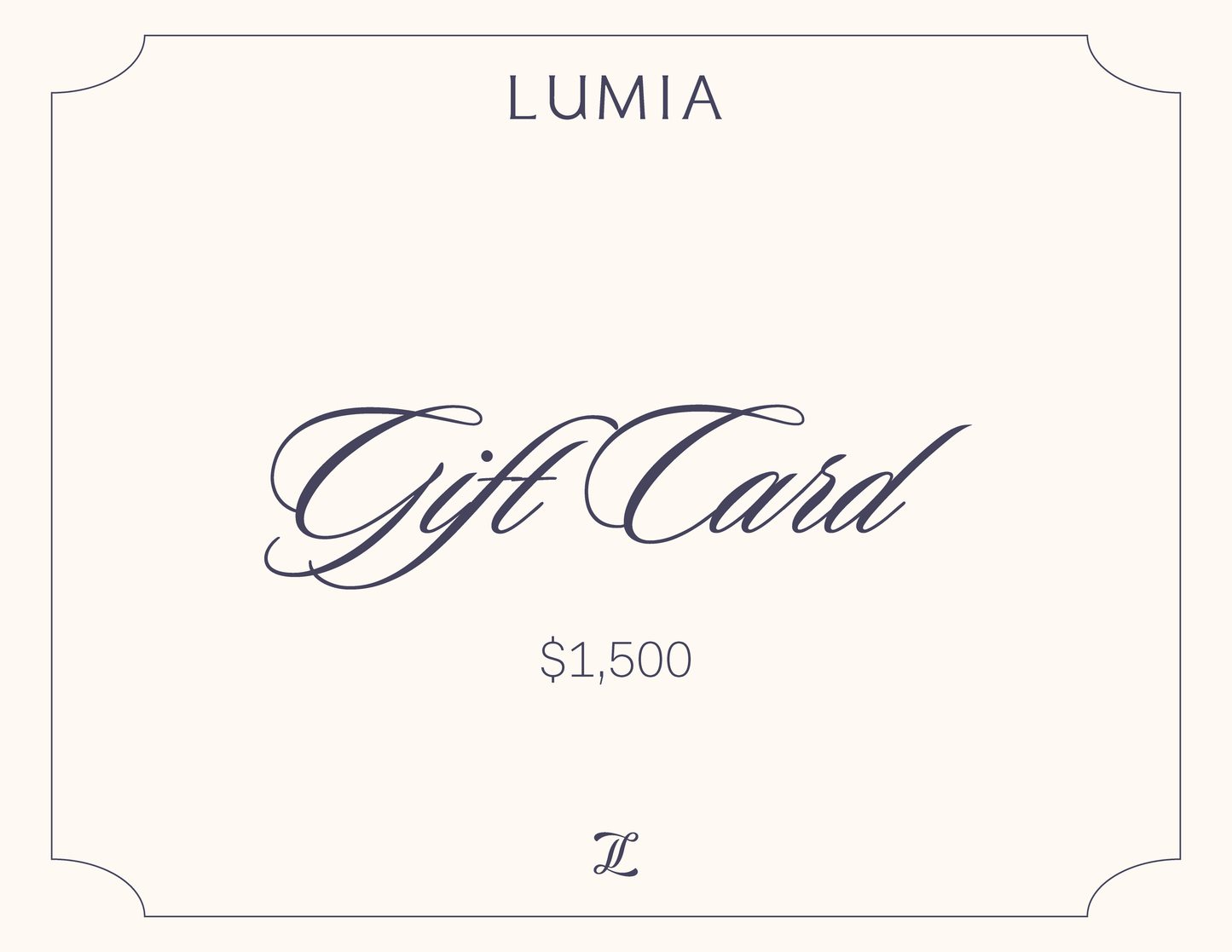 Gift Card $1,500