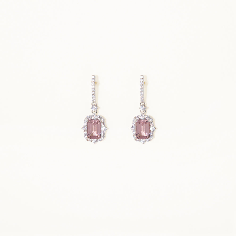 Aretes Rose Halo