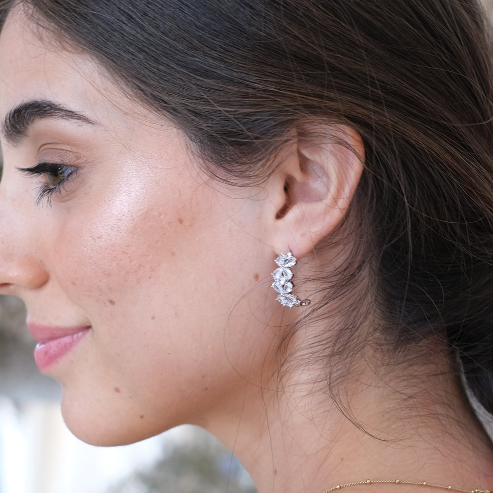 Aretes Arracada Flor