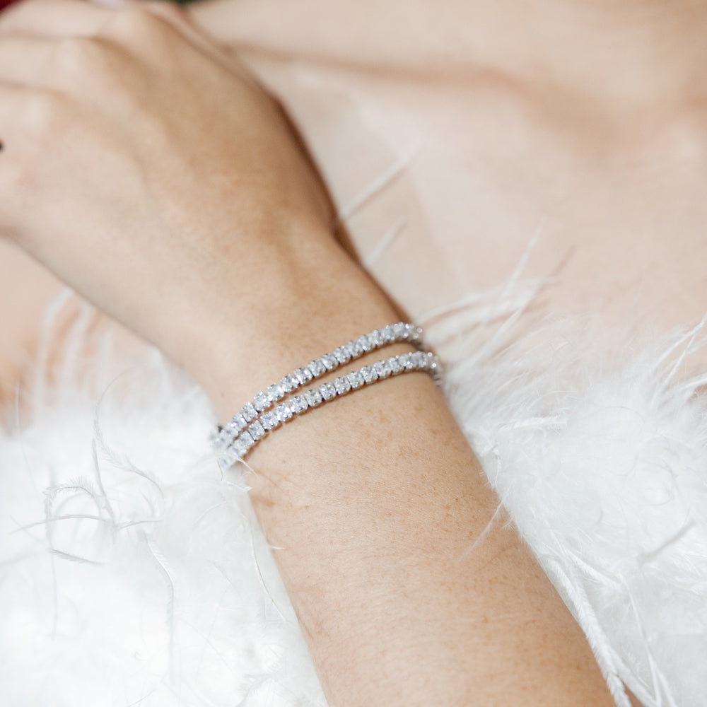 Pulsera Moissanitas Plata