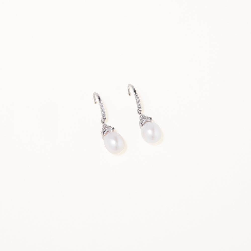 Aretes Perla Plata