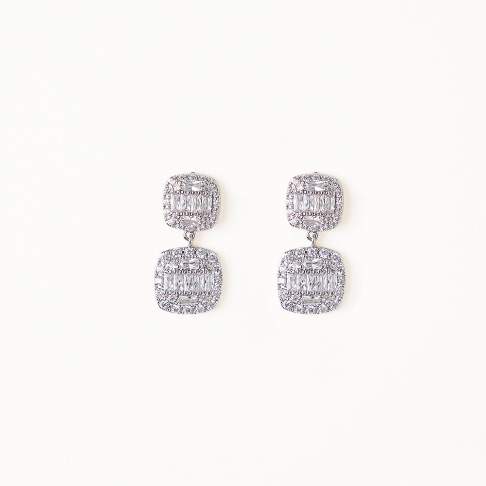 Aretes Halo Cristal